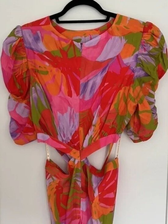 FARM Rio Colorful Tropical Midi Dress - Picture 3 of 5